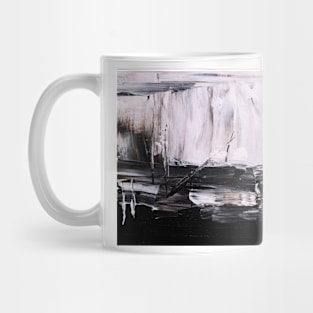 Brushstrokes and shades of the dark black Mug